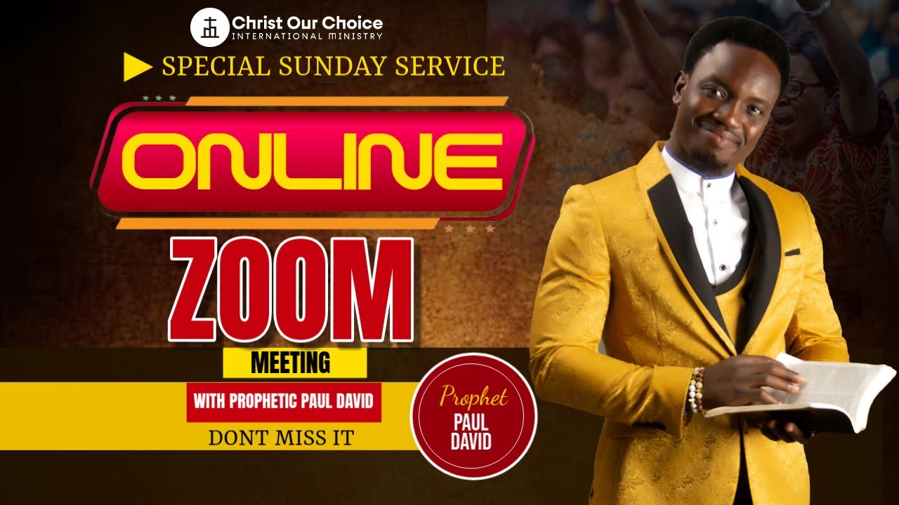 Live Online Zoom Service With Prophet Paul David Tbjoshualegacy