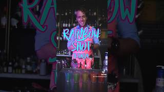 RAIMBOW SHOT  TUTORIAL ECCO COME FARE #barman #bartender #flair #flairbartending #cocktail #drink