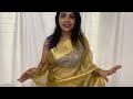 ഈ saree വാങ്ങാതിരിക്കല്ലേ😲 meesho saree honest review saree draping onam saree onam meesho