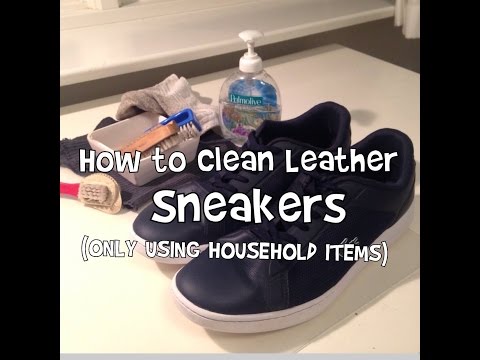 How to Clean Leather Sneakers!!! (ONLY Using Household Items) How to Clean Leather Sneakers!!! (ONLY Using Household Items)