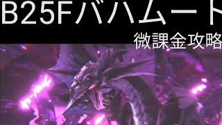 【FF7EC】B25F 異形の蹂躙・猛　バハムート戦！微課金攻略【エバクラ】【エバークライシス】