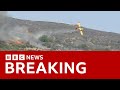 Greece wildfires: Pilots die after firefighting plane crash - BBC News