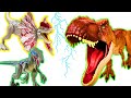 GIANT T-Rex VS I-REX Vs Triceratops, Carnotaurus |Jurassic Park, Jurassic World Dominion & More!