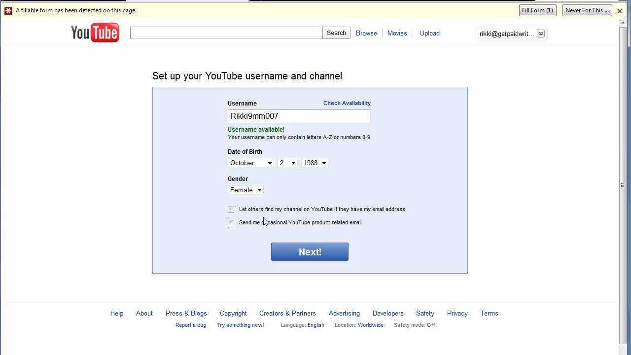 How To Create A Youtube Account Youtube How To Create A Youtube Account Youtube