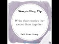 5 Quick Storytelling Tips