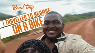 How I Travelled to NKAMBE on a bike | Travel Vlog