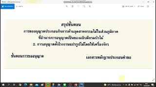 ขั้นตอนการขอใบอนุญาตตั้งโรงงานแปรรูปไม้