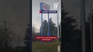 Possible tornado damages Menards store