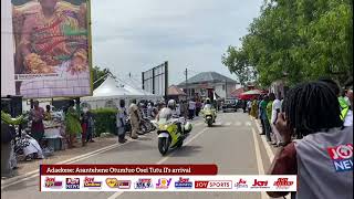 Adaekese: Otumfuo Osei Tutu II makes his way into the Manhyia Palace ahead of the 25th Anniversary