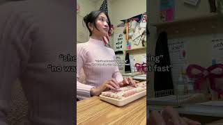 i took typing classes all throughout grade school 🤣🤣 #teacher #typing #teacherhumor #shorts