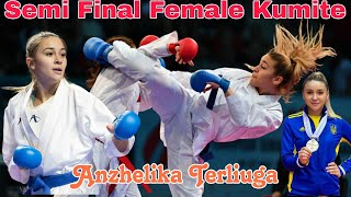 SEMI FINAL Female Kumite -55 Kg | Anzhelika Terliuga | KARATE 1 PREMIER LEAGUE FUKUOKA 2023