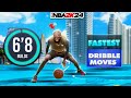 #1 Fastest Dribble moves for 6'8 BUILDS in NBA 2K24.. Move like Small Guards