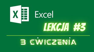 Arkusz Kalkulacyjny #3 Trzy ćwiczenia - zadania z rozw. - funkcje, wykresy, wyrażenia  - kurs Excel