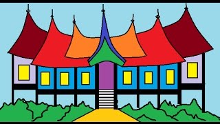 840 Koleksi Cara Membuat Gambar Rumah Adat Minangkabau HD