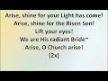 O Church Arise Arise, Shine Minus One