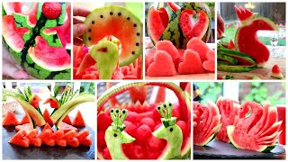 TOP 10 WATERMELON FRUIT CARVING AND CUTTING TRICKS