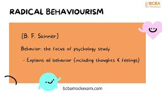 A03: Radical Behaviorism, Mentalism | BCBA Exam Study Guide | #bcba #aba #appliedbehavioranalysis