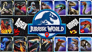 Apex dinosaur 🦖 Vs Omega dinosaur 🦕|| Jurassic world alive || V3.8