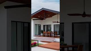 Rumah Modern dengan Teras Luas dan Ventilasi Optimal#rumahmodern #desainminimalis #teraskayu