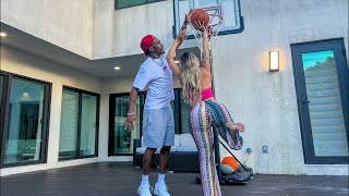 HORSE with a Baddie! BlondeGummyBear 🏀