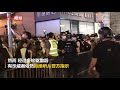 香港中环示威者非法集结堵路 53人被捕