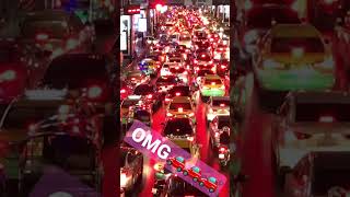 タイのエグい渋滞🚗💦Crazy traffic Jam in Thailande #shorts