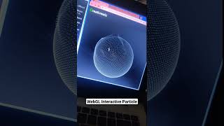 3d Sphere with Interactive Particles | Three Js |html5 canvas #shorts #javascript #developer #coding