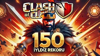 En Kısa Sürede 150 Yıldız DENEMESİ! Clash of Clans Klan Savaşı Rekoru 🔥 (SAF GÜÇ 4) #clashofclans