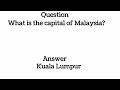 malaysia capital city name what is the capital of malaysia in 2022