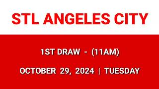 STL ANGELES CITY 1st draw result today 11AM draw morning result Philippine October 29, 2024 Tuesday