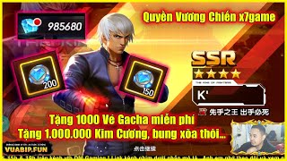 ღ  Quyền Vương Chiến x7game - Tặng 1000 Vé Gacha, 1.000.000 Kim Cương, bung xõa thôiiiii 💥