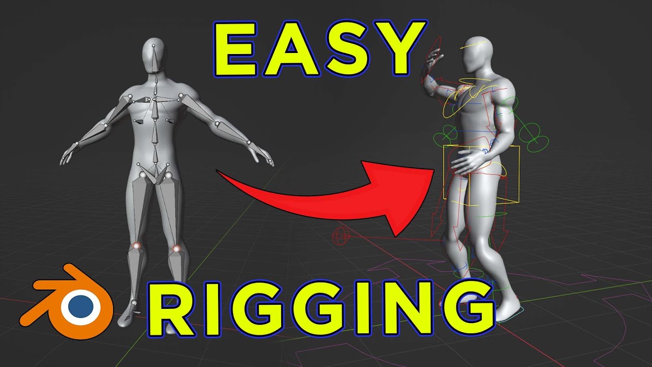 Easy And Quick Character Rigging In Blender Blender Basics Tutorial
