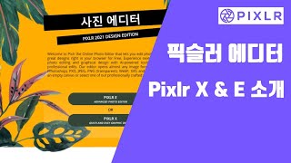 픽슬러 에디터 Pixlr X와 Pixlr E, Pixlr BG 소개 - 2021 에디션