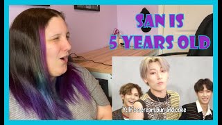 [ATEEZ] San Is A 5 Year Old Reaction | Maggie Nicole KPOP |