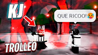 TROLLEO A MI PRIMA CON KJ EN THE STRONGEST BATTLEGROUNDS