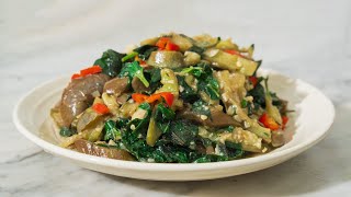Cách làm món cà tím xào lá lốt | Món ăn hàng ngày