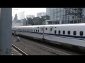 Ｎ７００系０番台東海道新幹線のぞみ２８号東京行き東京駅到着