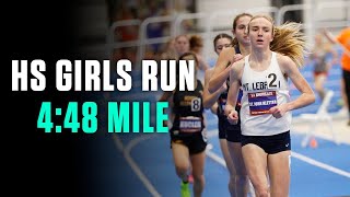 High School Girls Go 4:48 In Mile Battle at 2024 VA Showcase
