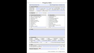 FAST Progress Note Template from TherapistsMarket.com