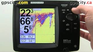 The View Setup Menu in a Humminbird 597ciHD GPS with GPS City