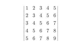 Beautiful determinant ?
