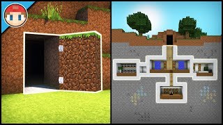 Minecraft: How to Build a Secret Base Tutorial 2023 (#2) - Easy Hidden House