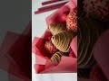 bouquet packaging #chocolate #strawberry #asmr #chocolatelover