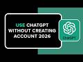 How to Use ChatGPT Without Creating an Account