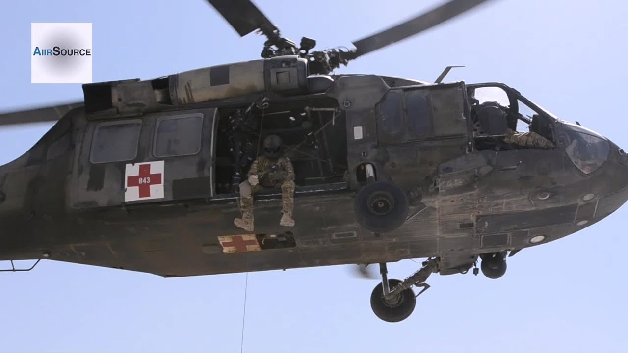 UH-60L Blackhawk MEDEVAC Hoist Training - YouTube