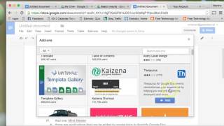 Google Docs Add ons/Mind Map