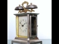 photoshoot pfeilkreuz mantel alarm top clock rarity antique germany carriage brass chrome