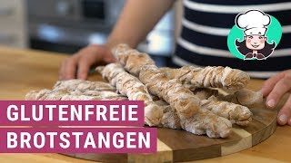 Glutenfreie rustikale Brotstangen