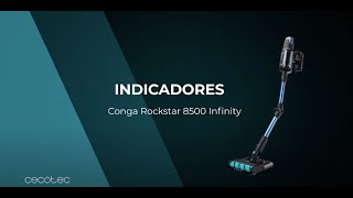 Significado de los indicadores luminosos de los robots aspiradores verticales Rockstar 8500