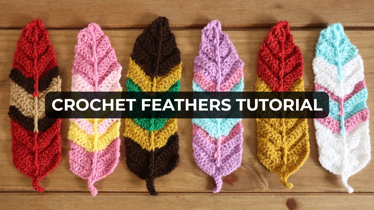 Feathers Crochet Tutorial Easy Crochet Youtube